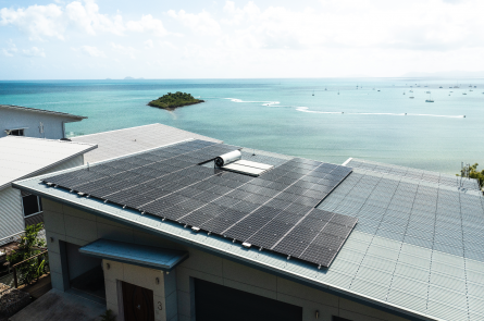 Solar Panels on Airlie Beach Roof Household